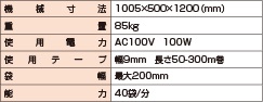 半自動テープ結束機　セミオートバッグシーラー　PM-V3型