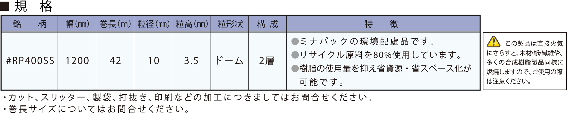 リサイクルミナパック　ミナエコ80ミナパック