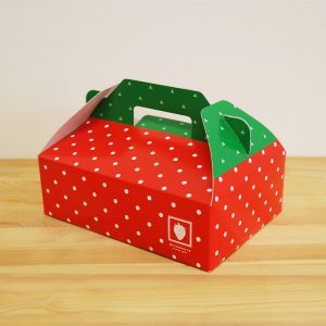 手提箱 いちごの箱 ドット大